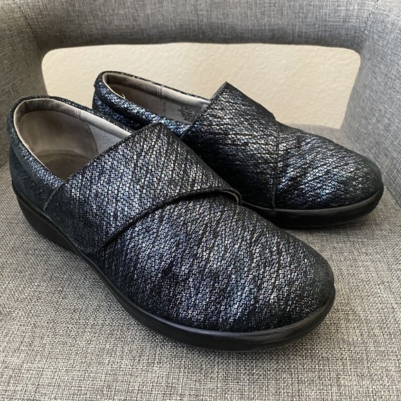 Alegria Womens LAU663 iridescen Leather Slip On Clog Shoes Size 38 Eu 8 … - Picture 1 of 7